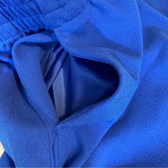 Abercrombie & Fitch Womens Pull On Pants Pockets Blue Boho Trouser High Rise M - Picture 8 of 10